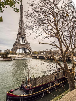 Eiffel Tower and Paris in Autumn