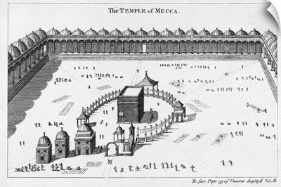 Engraving Of The Temple Of Mecca