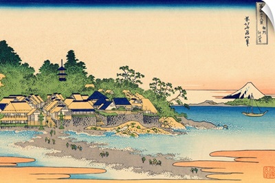Enoshima In Sagami Province By Katsushika Hokusai