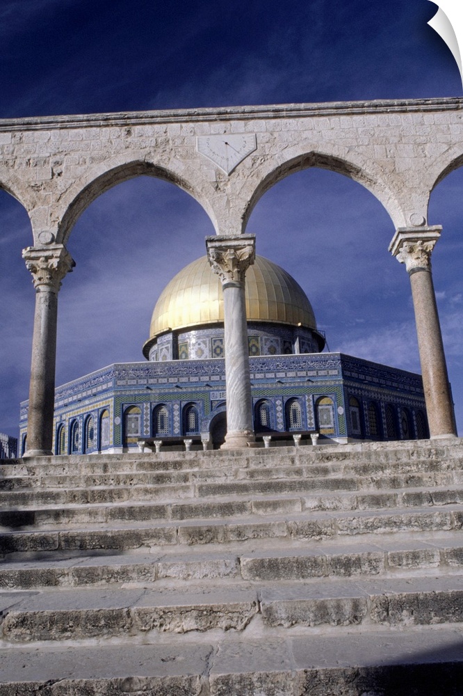 Entrance to Dome of the Rock, Jerusalem, Israel, (Low angle view)