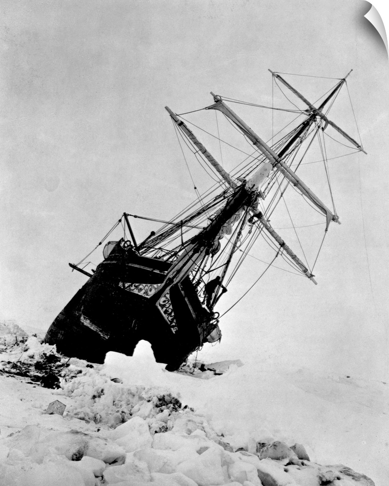 Ernest Shackleton's Ship Endurance Trapped in Ice