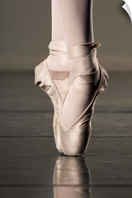 Feet Of Ballet Dancer En Pointe