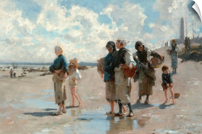 Fishing For Oysters At Cancale By John Singer Sargent