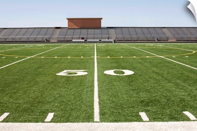Football field and stadium