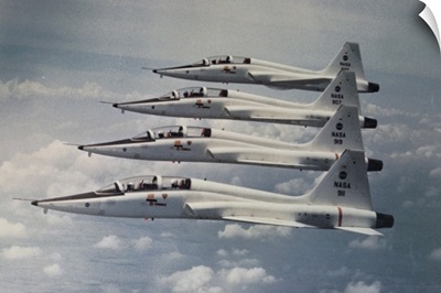 Four Northrop T-38 Talon jet trainers