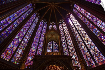 France, Paris, La Sainte-Chapelle interior