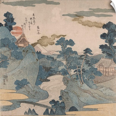 Fuji No Yukei (An Evening View Of Fuji) By Utagawa Kuniyoshi