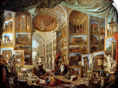 Gallery of Ancient Rome's views - by Giovanni Paolo Pannini