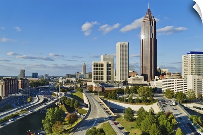 Georgia, Atlanta, View of downtown