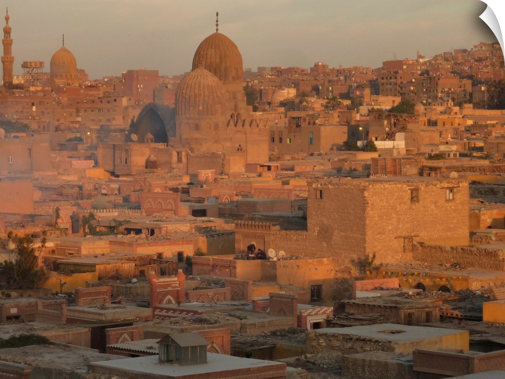 Glorious time to capture this side of Islamic Cairo bathed in soft glow of sunset amber.