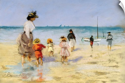 Going For A Paddle By Emile Cagniart