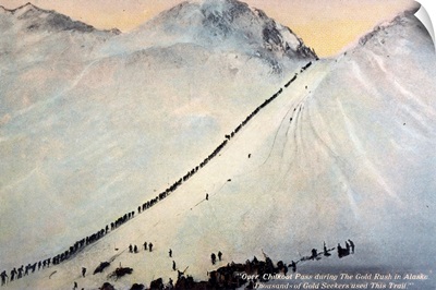 Gold Prospectors Crossing Chilkoot Pass