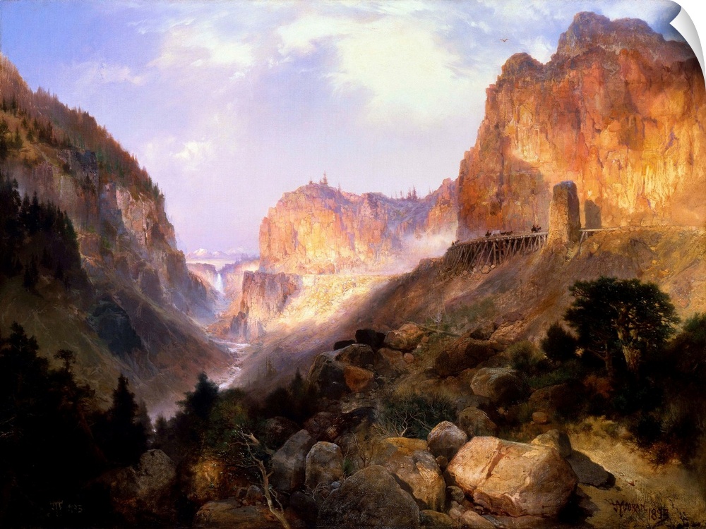 Thomas Moran (American, 1837-1926), Golden Gate, Yellowstone National Park, 1893, oil on canvas, Buffalo Bill Historical C...