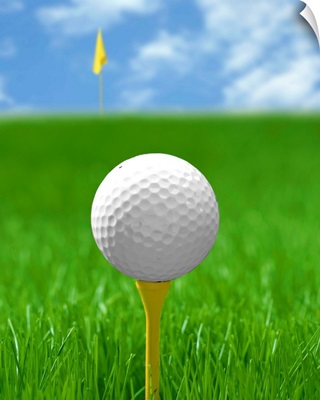 Golf Ball On Tee