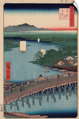 Great Bridge At Senju By Ando Hiroshige