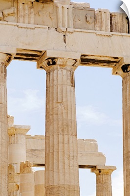 Greece, Athens, Acropolis, Doric columns of Parthenon