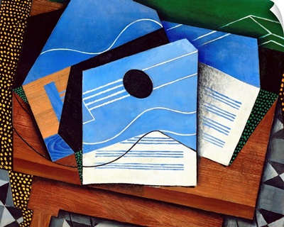 Guitar On A Table By Juan Gris