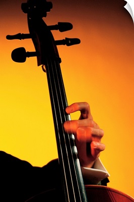 Hand playing cello