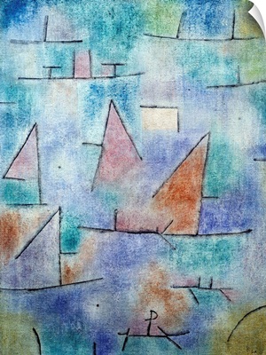 Harbour and Sailboats by Paul Klee