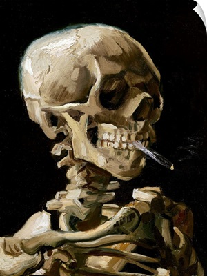 Head Of A Skeleton With A Burning Cigarette By Vincent Van Gogh