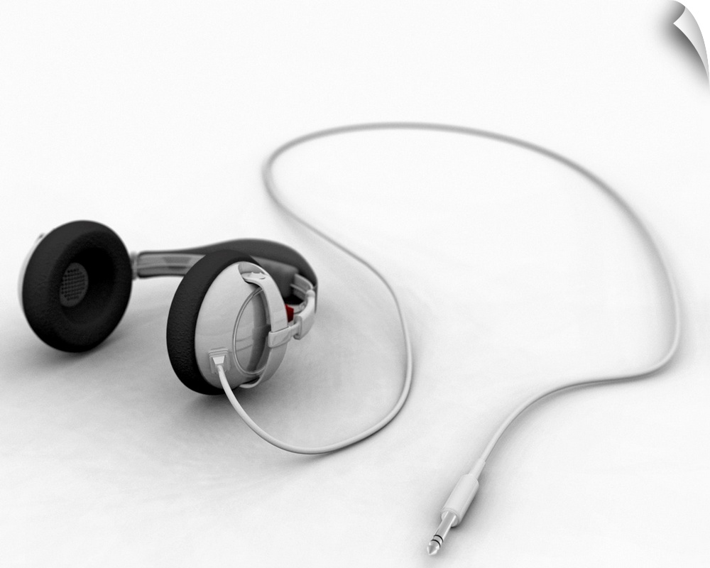 Headphones, elevated view (Digital)