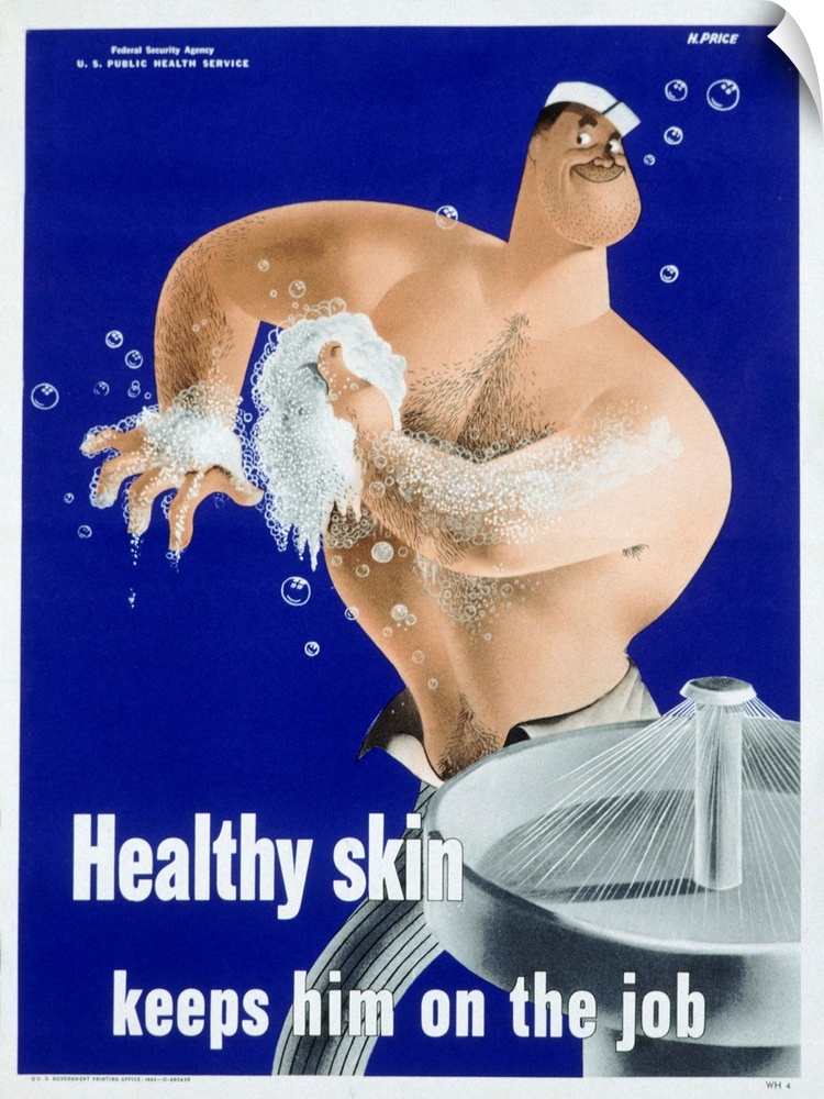 Healthy Skin Keeps Him On The Job Poster By Price