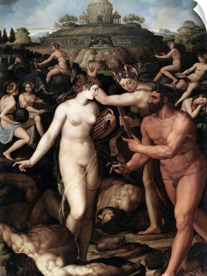 Hercules And The Muses By Alessandro Allori