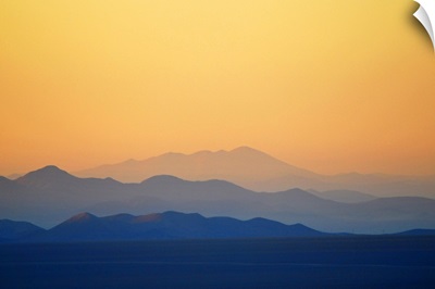 Hills at Atacama desert in Copiapo, Chile.