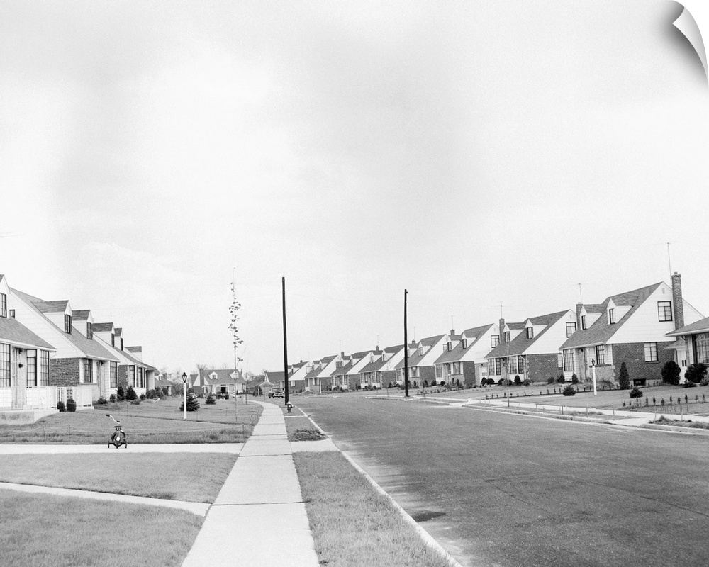 5/14/1954-Long Island, NY: Houses. Levittown, Long Island. New York. May 14, 1954
