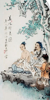 Hua Tuo Practising Acupuncture To Anaesthetise Patient