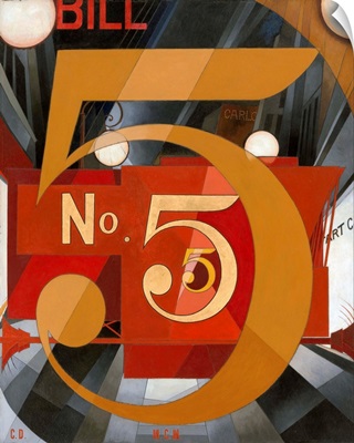 I Saw The Figure 5 In Gold By Charles Demuth