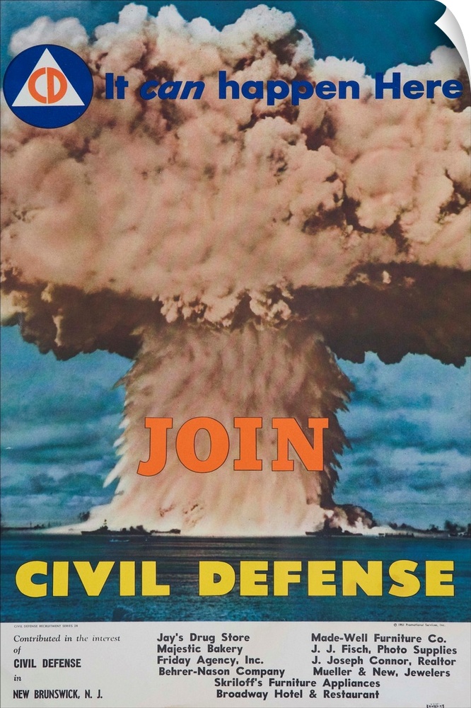 Join Civil Defense. 1951. Distributed by the Federal Civil Defense Administration.
