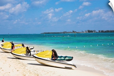 Jet boats on the beach, Cable Beach, Nassau, Bahamas