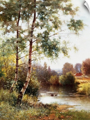 Landscape near Sonning on Thames, England by Ernest Parton