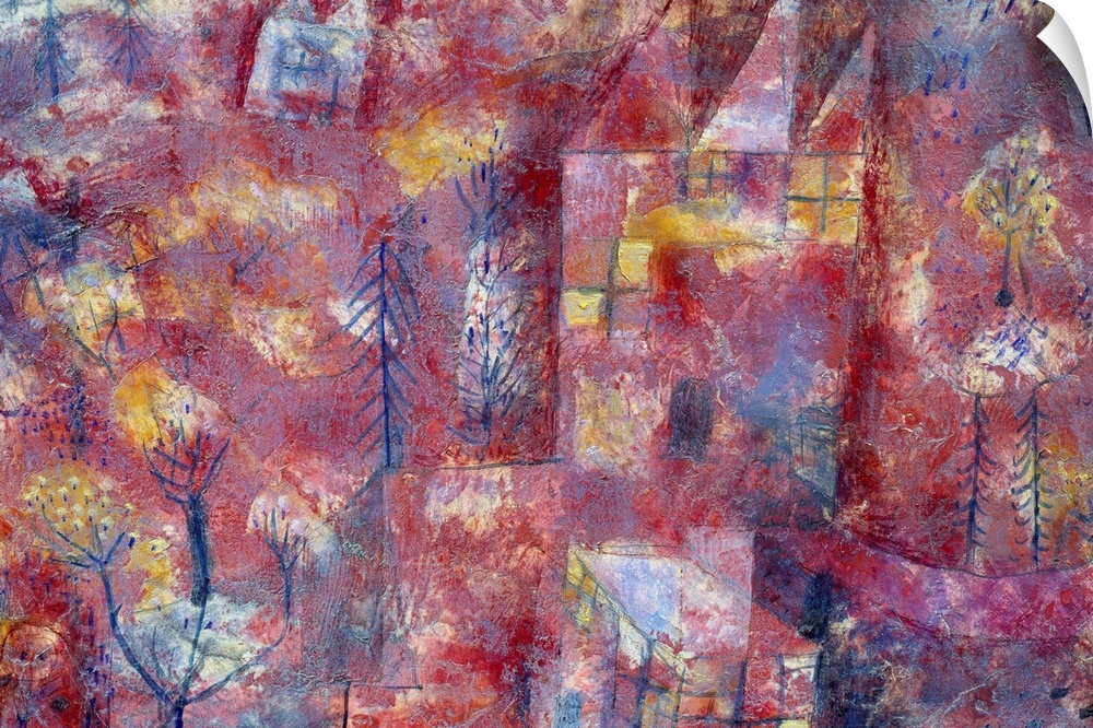 Landscape with child. Painting by Paul Klee (1879-1940), 1923. Oil on canvas. 0,42 x 0,29 m. Beaux Arts museum, Grenoble, ...