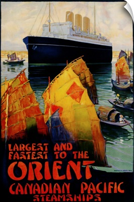 Largest And Fastest To The Orient Poster