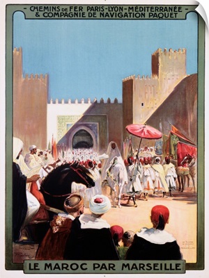 Le Maroc Par Marseille Poster By Maurice Romberg