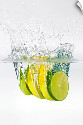 Lemon and lime in water