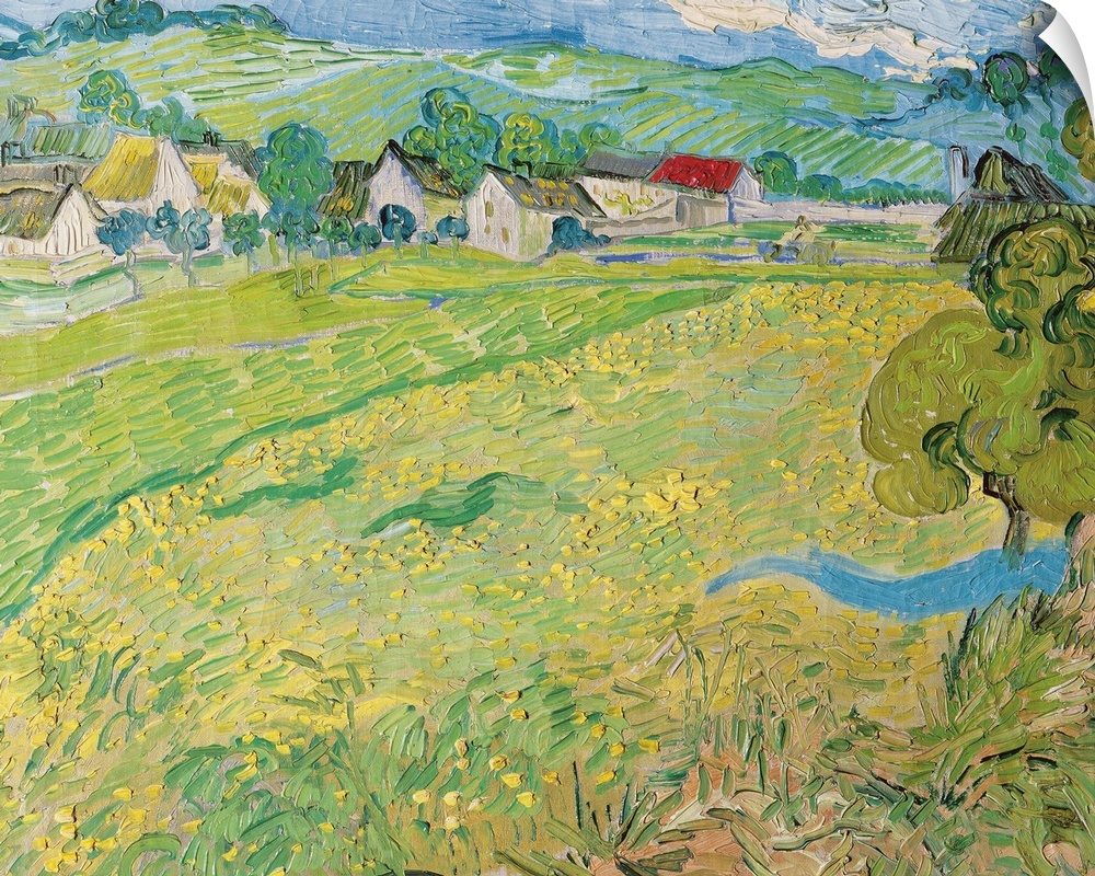 Vincent van Gogh (Dutch, 1853-1890), Les Vessenots a Auvers, 1890. Oil on canvas, 65 x 55 cm (25.6 x 21.6 in), Museo Thyss...