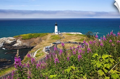 Lighthouse by the sea, Oregon, USA