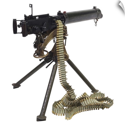 Machine Gun with ammunition