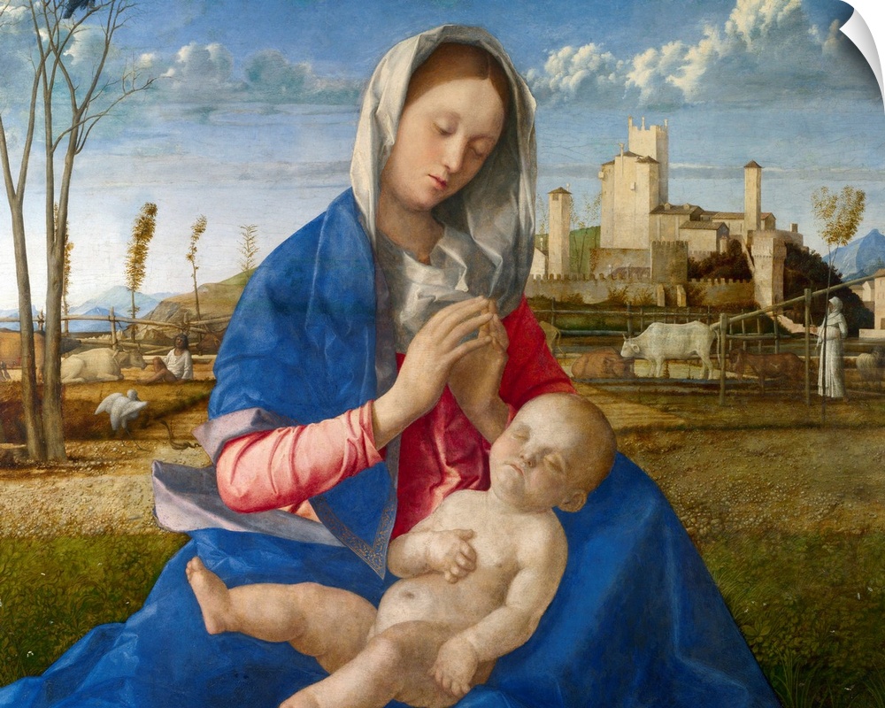 Madonna of the Meadow (Madonna del Prato). 1505, oil on canvas, private collection.