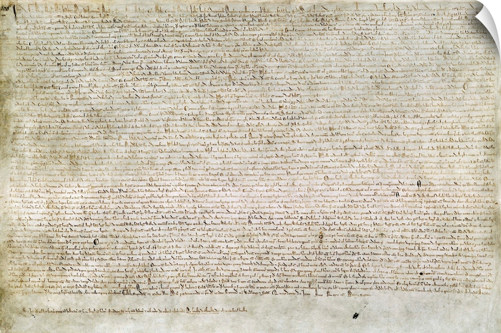 Magna Carta, Great Charter, 1215. One of only four surviving copies of the 1215 Magna Carta, from the collection of Sir Ro...