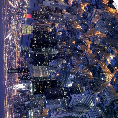 Manhattan at night, New York City