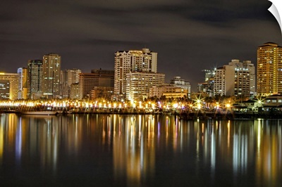 Manila Bay at night