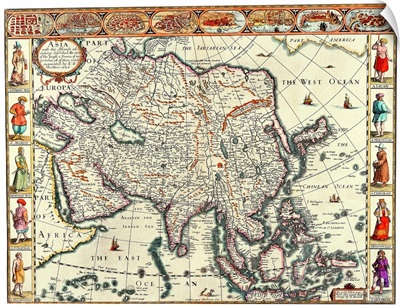 Map of Asia in the 17th Century