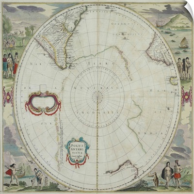 Map of South Pole