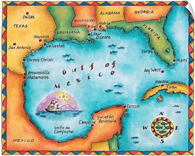 Map of the Gulf of Mexico