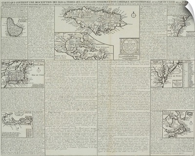Maps of Jamaica in book Atlas Historique