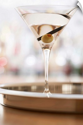 Martini on bar